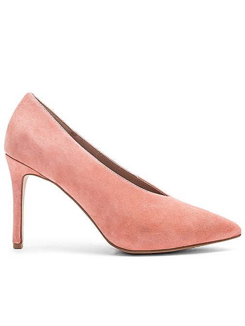 Steven By Steve Madden Aiken Pink Suede Pointed-Toe Heels